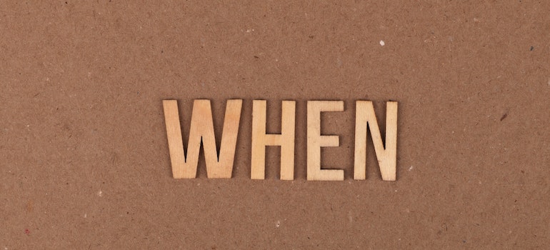 Sign "WHEN"